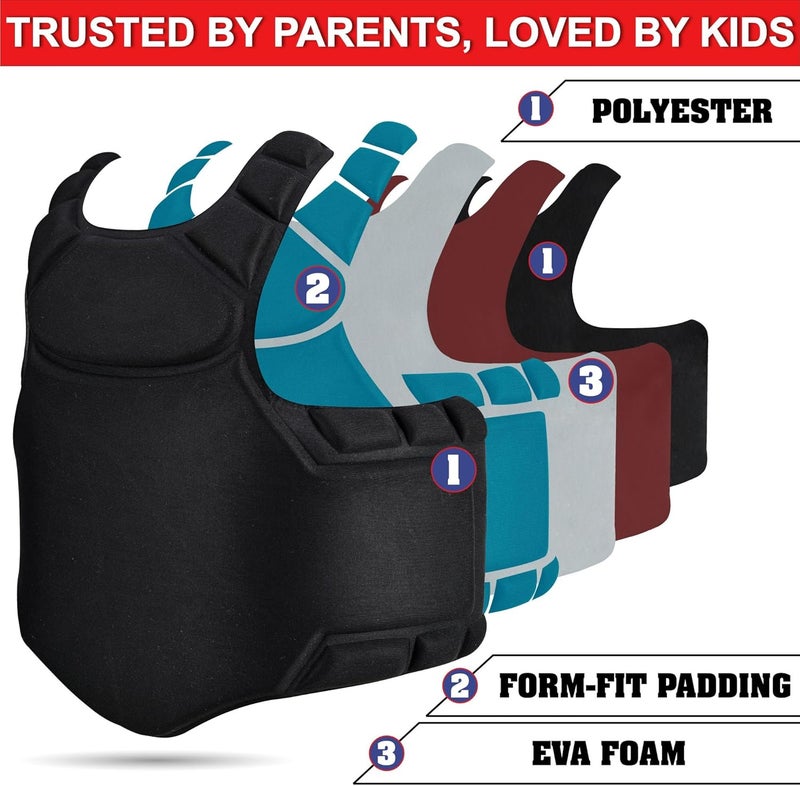 ROAR-INT Kid MMA Chest Guard, Body Protector for Kids, Training Gear (5–11 Years) - Image 5
